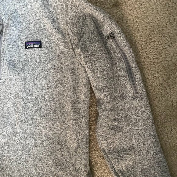 PATAGONIA Women's Extra Small (XS) Gray Better Sweater 1/4 Zip - Style 25618 - Picture 2 of 5